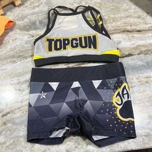 TopGun Jags Rebel bling practice wear, top YM, shorts YL